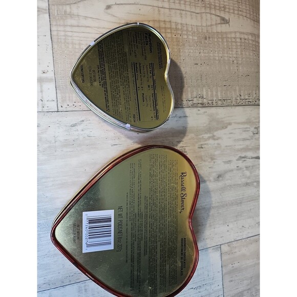Russell Stover Elvis Presley Heart Shape Tins 7” & 5” Set of 2 Vintage Collect - Picture 3 of 6